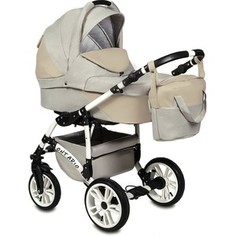 Коляска 2 в 1 Alis ONTARIO Lux Ol 07 (св.бежевый-св.бежевая кожа)