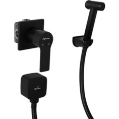 Смеситель для душа Elghansa Squareline с душем, черный (34Q0743-Black (Set-84))