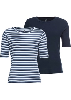 Футболка в полоску (2 шт.) Bonprix