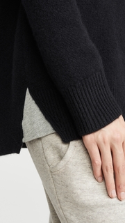 James Perse Oversized Crew Neck Cashmere Sweater