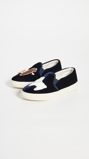 Soludos Llamas in Love Velvet Slip On Sneakers