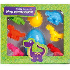 Набор для лепки из теста Color Puppy "Мир динозавров", с аксессуарами