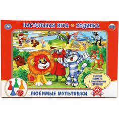 Настольная игра-ходилка Умка Любимые мультяшки