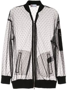 Red Valentino куртка-бомбер из тюля