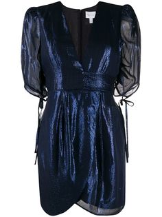 Alice Mccall платье мини с эффектом металлик и V-образным вырезом