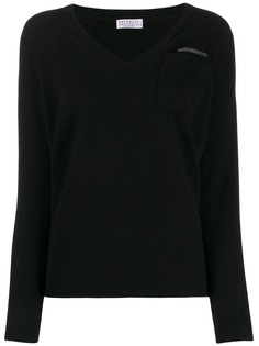 Brunello Cucinelli cashmere V-neck jumper
