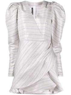 Rotate платье в полоску с объемными плечами