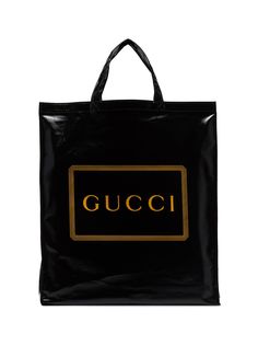 Gucci сумка-тоут с контрастным логотипом