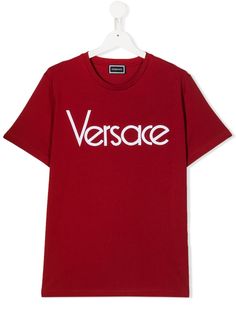 Young Versace TEEN logo printed T-shirt