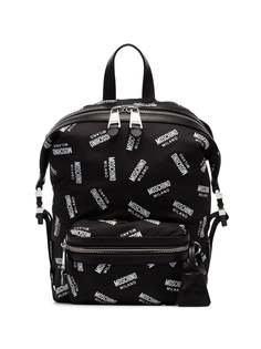 Moschino рюкзак со сплошным принтом с логотипами