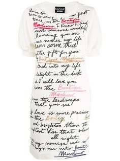 Boutique Moschino платье с графичным принтом