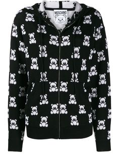 Moschino куртка Teddy Bear на молнии с капюшоном
