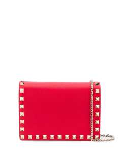 Valentino клатч Valentino Garavani Rockstud с ремнем на плечо