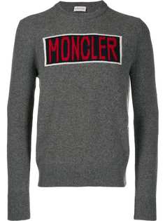 Moncler свитер вязки интарсия с логотипом