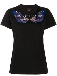 Pinko декорированная футболка Wings