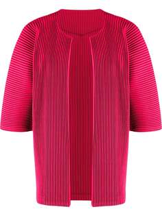 Homme Plissé Issey Miyake плиссированный кардиган без застежки