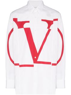 Valentino рубашка с логотипом VLogo