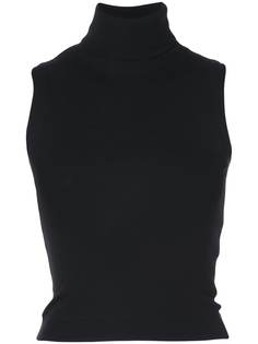 Brunello Cucinelli roll-neck sleeveless top