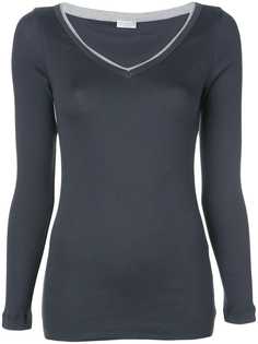 Brunello Cucinelli slim-fit v-neck top