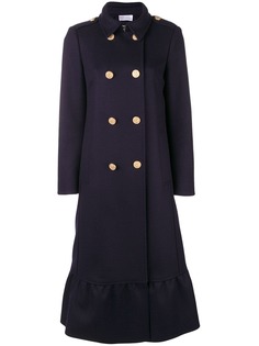 Red Valentino двубортное расклешенное пальто
