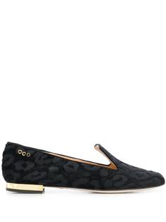 Charlotte Olympia leopard-jacquard flats