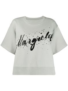Mm6 Maison Margiela футболка с графичным логотипом