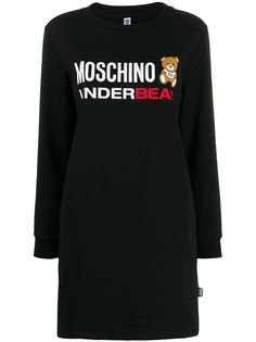 Moschino платье-свитер Underbear с логотипом