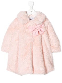 Aletta шуба из искусственного меха с бантом