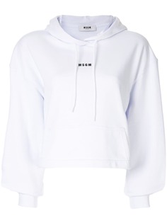 MSGM укороченное худи с логотипом