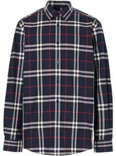 Burberry поплиновая рубашка в клетку Vintage Check