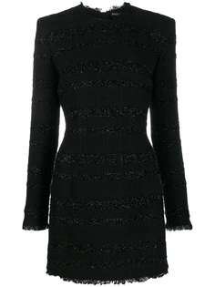 Balmain короткое твидовое платье