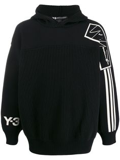 Y-3 худи в рубчик