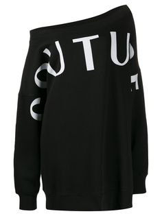 Versace Jeans Couture платье-свитер с открытыми плечами
