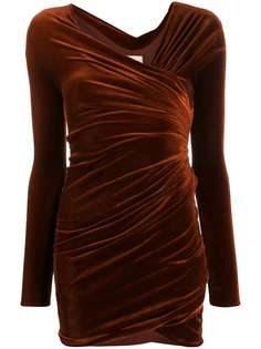 Alexandre Vauthier приталенное платье с драпировками