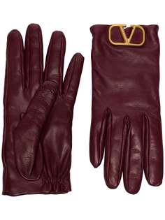Valentino перчатки с логотипом