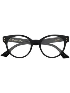 Dior Eyewear очки в круглой оправе с логотипом