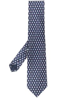 Salvatore Ferragamo галстук с принтом