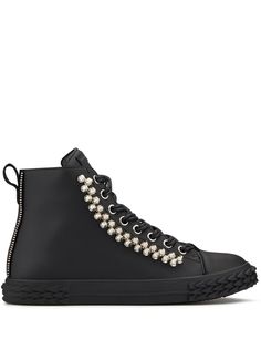 Giuseppe Zanotti высокие кеды с заклепками