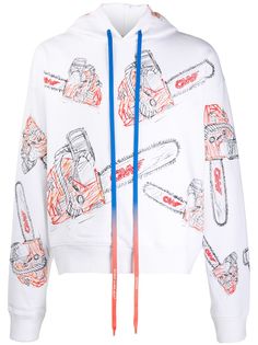 Off-White худи с принтом
