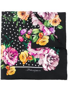 Dolce & Gabbana платок с цветочным принтом
