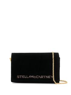 Stella McCartney сумка через плечо с логотипом из кристаллов