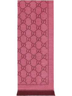 Gucci трикотажный шарф с жаккардовым узором GG