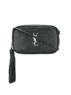 Saint Laurent маленькая каркасная сумка Lou с тиснением