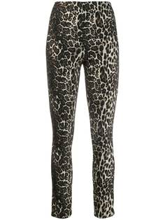 Alice+Olivia блестящие брюки Connley с леопардовым принтом