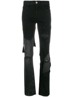 Raf Simons джинсы кроя слим с эффектом потертости