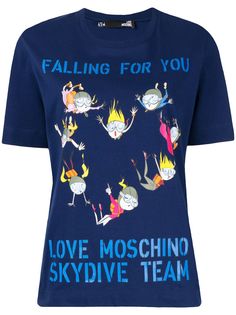 Love Moschino футболка Skydive Team