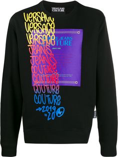 Versace Jeans Couture толстовка с принтом граффити