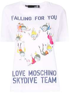 Love Moschino футболка Skydive Team