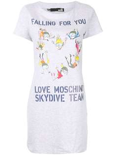 Love Moschino платье-футболка Skydive Team