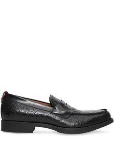 Burberry D-ring Detail Monogram Leather Loafers